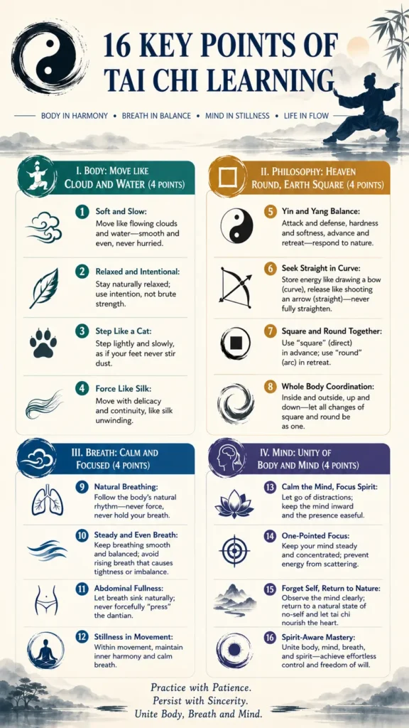 Sixteen Core Principles of Tai Chi Chuan