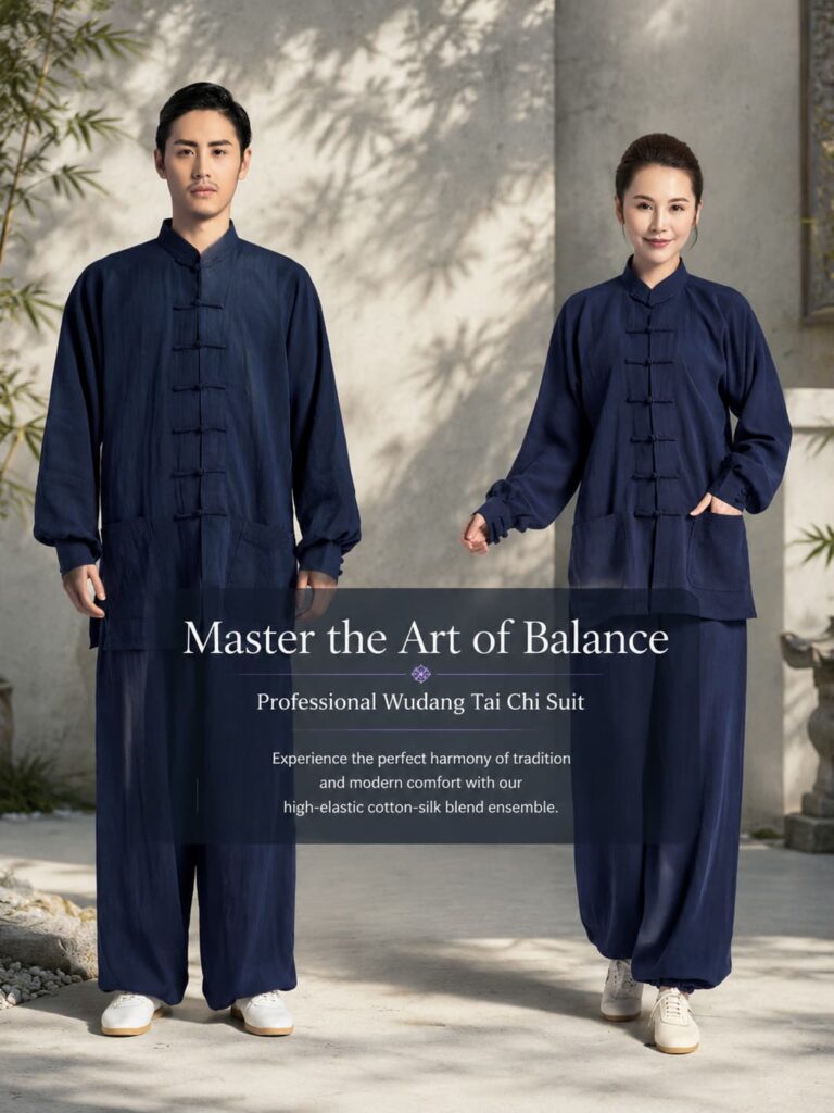 Spring and autumn thin style, summer tai chi suit, performance suit, long new style