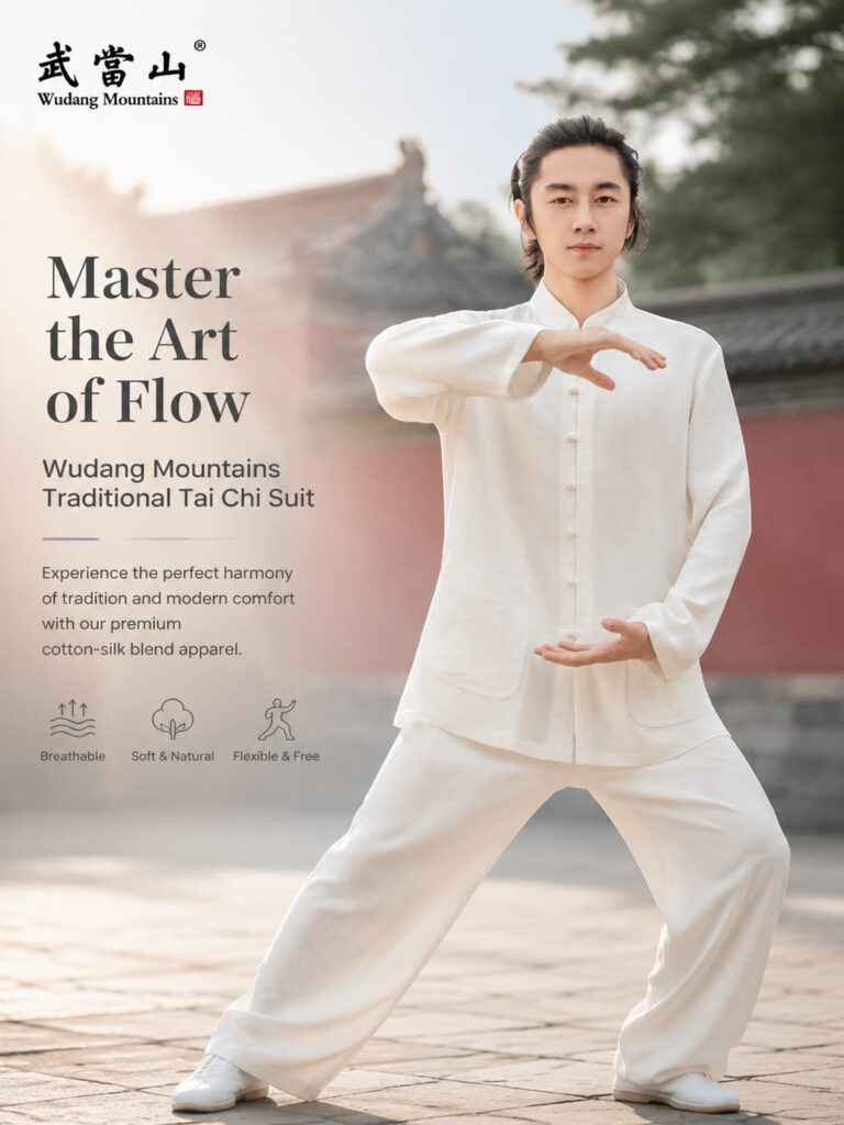 Wudang Mountain long sleeve thick Taiji clothing cotton and linen suit